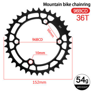 WUZEI 96BCD MTB Chainring 32T 34T 36T 38T 40T Mountain Bicycle Chainwheel BCD 96 Bike Crown for Shimano MT510 M5100 U6000 M7000