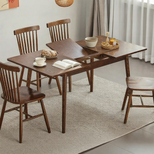 YUANSHI YUANSU | Extendable Real Wood Dining Table