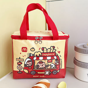 Portable Insulated Lunch Box Bag Picnic Bag Handheld Aluminum Foil Student Bento Bag Worker Carry Meal Bag Easy to Handle