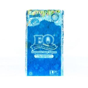 EQ Colors Big Pack Large 34 - Tape Baby Diapers