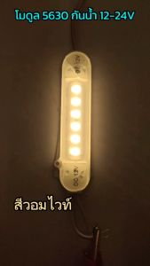 โมดูล 5630 กันน้ำ 12V-24V DC 1.6W สำหรับใช้ในงานประดับยนต์งานป้าย ราคาต่อ 1 ชิ้น