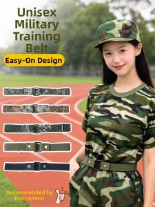XINGGONGGUAN | Student Military Training Belt Stretch Elastic Auto Tightening