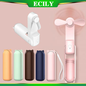 New Handheld Small fan Portable Creative Mini Three-speed Adjustable Solid Color Charging Small Fan USB Rechargeable Folding Desktop Fan Gifts