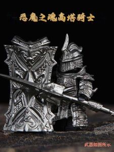 Dark Tower Knight Devil Soul Black Knight Guard Minifigure Assembly Toy Brick Building Blocks Decool Third Party Minifigure