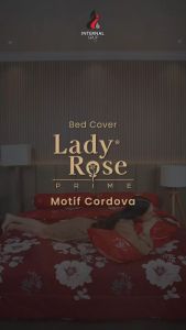 Lady Rose Prime - Bedcover King 180x200 Tinggi 30cm Fitted - Motif Bunga / Tanaman