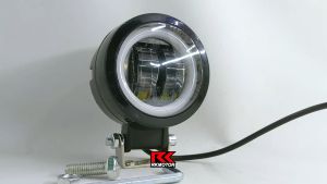 Foglamp LED Lampu Tembak X2 Bulat 20 Watt Angel Eye Mobil Motor