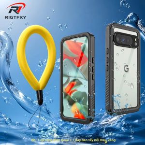 360 °   Vỏ Bảo Vệ Toàn Diện Chống Nước IP68 Cho Google Pixel - Vỏ Chống Bụi Khi Lặn Và Bơi Lội Có Dây Đeo Tương Thích Với Sạc Không Dây