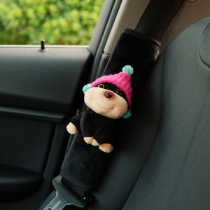 Bee Puppy Car Safety Belt Shoulder Protector Cover Auto Interior Decoration Accessories Anti-strangulation Car Parts