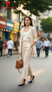 Giày nữ Da Thật cao cấp Gót nhọn 7cm - Pierre Cardin PCWFWL 239