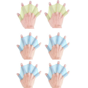 1-4Pairs Silicone Swimming Fins Flipper Men Women Child Swim Pool Sport Professional Training Finger Hand Webbed Gloves Paddles