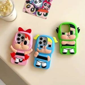 ร้องไห้ผีการ์ตูนสาวซิลิโคนสำหรับ iPhone 11 12 13 14 15 16 Pro Max การ์ตูนซอฟท์ซิลิโคนครอบปลอกสำหรับ IPhone14Promax กรณี
