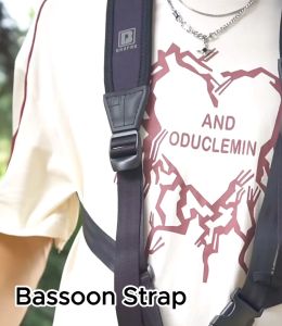 BROPRO-Let It Be Yours! Bassoon Double Shoulder Strap / Professional Musical Instrument Accessory for Bassoon and Large Pipes / Suitable for Children and Adults / Adjustable Length.