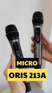 Micro không dây karaoke chính hãng ORIS 213A mic đa năng sóng UHF chống hú độ nhạy cao chuyên sử dụng cho loa kéo amply - ORIS Professional