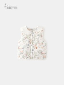 banjixiaoke | Áo Gile Bé Dễ Thương Thu Đông 100% Cotton