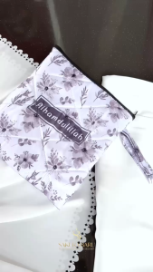 Sakura Baru - Mukena Launa Armani Silk 2in1 Laser Cut Premium (FREE GOODIE BAG )