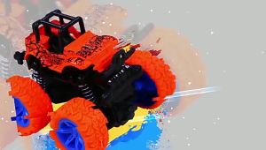 รถของเล่นวิบาก รถบิ๊กฟุตตีลังกาได้360องศา ดีไซน์เท่ห์ แบบดันแล้วปล่อย ไม่ใช้ถ่าน ทนทานได้ดี