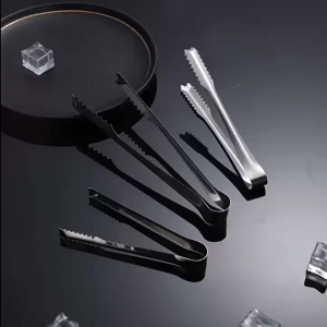 1pcs Thick stainless steel ice tongnon-slip food tongsice bucketice cubeslemon sliceskitchenwares