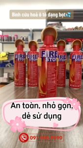 Bình Cứu Hỏa Mini Cao Cấp Fire Stop 500ml Chữa Cháy Khẩn Cấp Xe Máy Ô Tô Nhà Cửa Nhỏ Gọn Tiện Lợi Cho Gia Đình