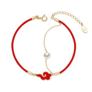 Good Luck S925 Silver Freshwater Pearl Bracelet 5-6mm