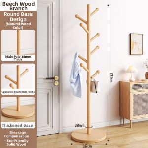 YONGJUE | Wooden Free-standing Coat Rack