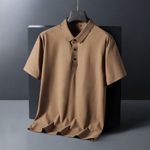 Summer Plus Size 7xl 8xl 9xl Polo Shirt Men Quick Dry Ice Silk Breathable Polo Mens Oversize Business Polo Shirt Brand Clothing