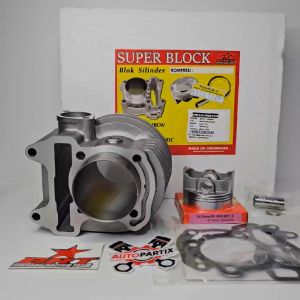BLOK PISTON 54.50 BRT BEAT SCOOPY SPACY KARBURATOR 130cc