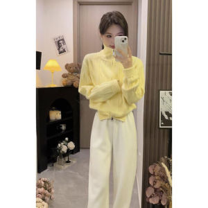YUEZHONGWEI | High Neck Cable Knit Sweater
