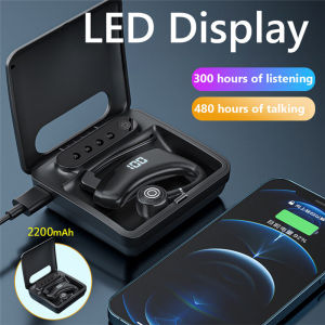 KEBIDU New V9 Handsfree Wireless Bluetooth Earphones LED Power Display Noise Control Business Wireless Bluetooth Headset with Mic