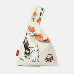 Caiyitang National Style Rabbit Mid-Autumn Festival Tote Wrist Bag Satchel Handbag Small Female Mobile Phone Change Walking Bag AC