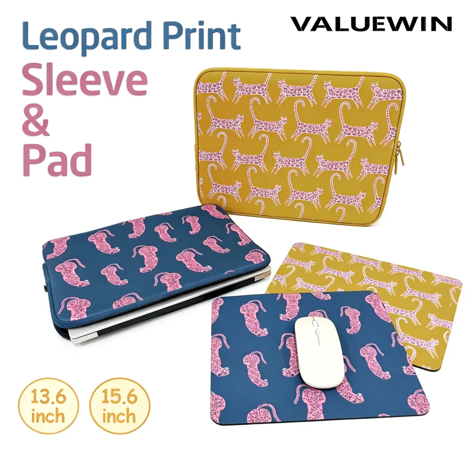 Leopard Pattern Laptop Sleeve 13 13.6 15.6 Inch For MacBook Air