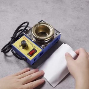 Bình Hàn 160W Chuẩn EU Có Điều Chỉnh Nhiệt Độ 100-550 Độ ° Lò Nung Titan Mạ C 500g Dùng Để Hàn Kèm Nhíp Dụng Cụ Cạo Nhựa Thông