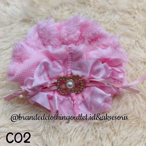 SCRUNCHIE IMPORT PITA MUTIARA / IKAT RAMBUT BULU ELASTIS / CEPOL RAMBUT TERBARU / NEW STYLE HAIRTIE / STM8832