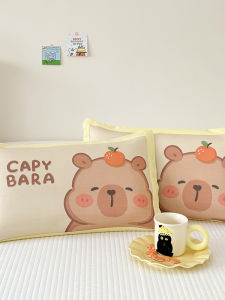 Summer Cartoon Ice Silk Pillowcase 30*50 Kindergarten Student Cool Feeling Single Pillowcase Universal Polyester Fiber