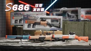 Wen Yi Soft Bullet Short Gun JH2067 ACCESSORIES PART Kids Outdoor Toys / Dual Hole Soft Bullet Blaster