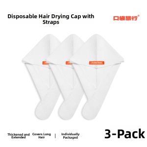 KOUDAILVXING | Disposable Thick Double Layer Portable Super Absorbent Hair Drying Cap
