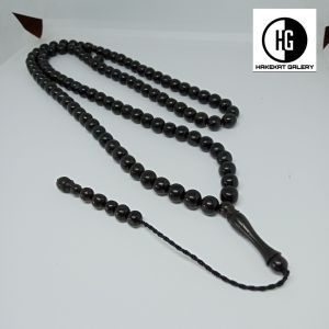 tasbih kayu kaokah 7mm warna hitam h407
