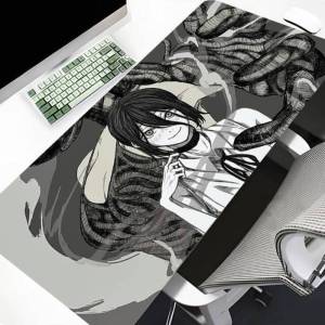Bandai | Hồng Cô Gái Hoạt Hình Anime Tóc Xanh Phong Cách JK Lớn Chống Trơn Trượt Miếng Lót Chuột Để Bàn Chất Liệu Cao Su