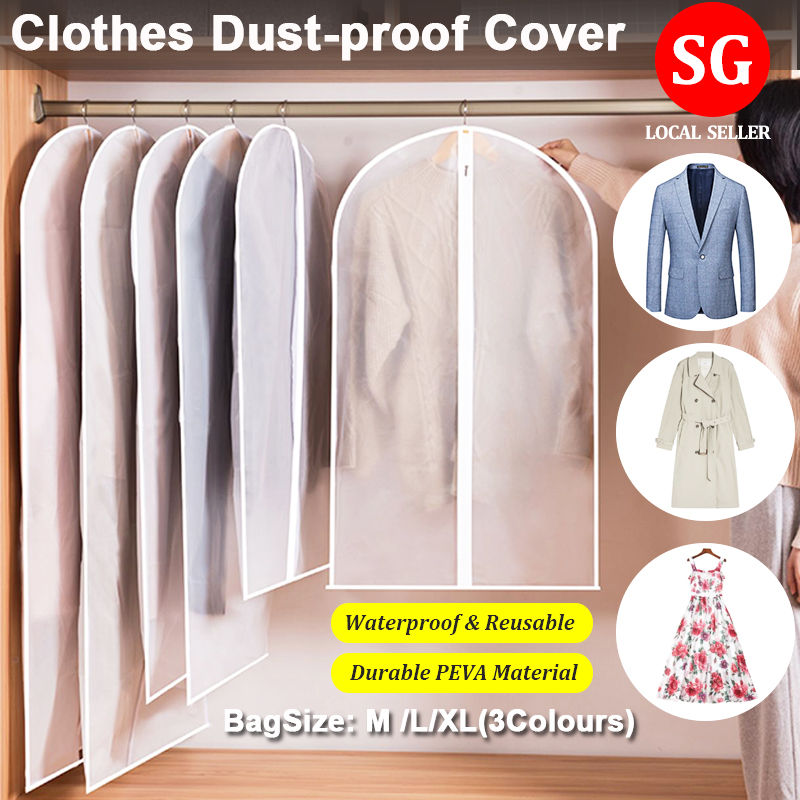 🇸🇬Clothes Cover /Clothes Dust Cover/Garment Cover /Garment Bag /Clothes Organizer/Suit Garment Bags/Protector Garment