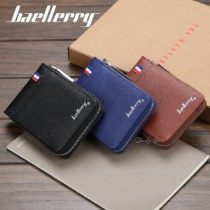 Mens Leather Wallet Multi Card Slot Wallet For Men With Side Zip Card Coins Cash Slot Perfect Gift Kulit Halal Dompet Lelaki