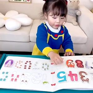 VOGO Baby busy book enlightenment quiet book kids montessori toy early learning activity book for toddler