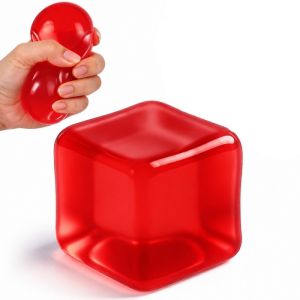 (Malaysia Stock) HLINKEY 5.5cm Squishy Ice Cube Stress Ball Soft TPR Fidget Toy Sensory Squeeze Relief Anti Anxiety Fun Toy For Classroom Office Home Decor Party Favor Gift