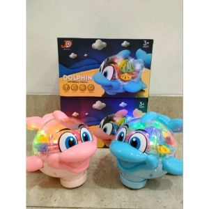 Mainan Anak Ikan Lumba Lumba Lampu Musik Berjalan