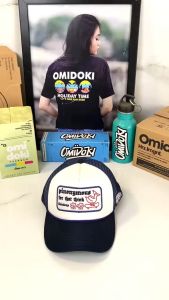 Trucker Hat Pinonymous Topi Jaring Pria Distro Original Navy Putih