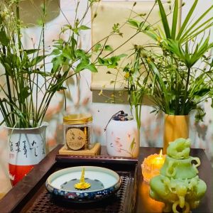 Đế Kẹp Nhang Vòng Nhang Không Tăm Nhang Vân Mây Bằng Hợp Kim