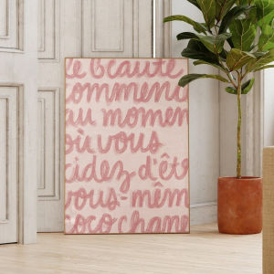 1pc Simple Trendy Text Printing Poster Simple Canvas Wall Decoration Modern Art Home Decoration Living Room Decoration