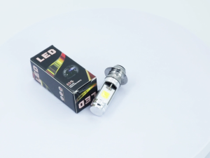 FUNTIMES 2Pcs Motorcycle Headlight LED lights Bulbs P15D T19 Cool White beam Motorbike spotlight