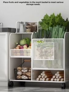 JINDONG | Multi-level Mobile Kitchen Storage Rack
