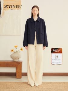 French Style Twill Texture Merino Wool Blazer