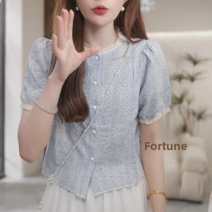 Shalldoer | Elegant French Style Womens Shirt 2026 New Design
