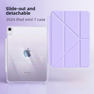 Zoyu | Lightweight No-Pencil Slot Magnetic Detachable Foldable iPad Mini 7 Case